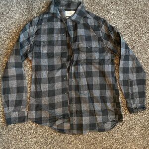 Goodfellow & Co Charcoal and Black Checkered Shirt